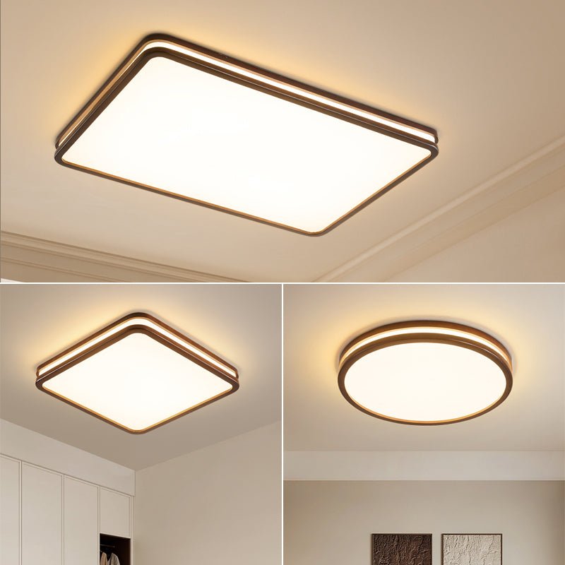 Nysilos Modern Minimalist Wood Ceiling Light-Neutral Decor