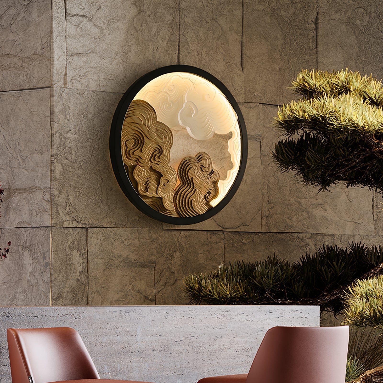 Grayson Modern Wood Wall Lamp-Neutral Decor
