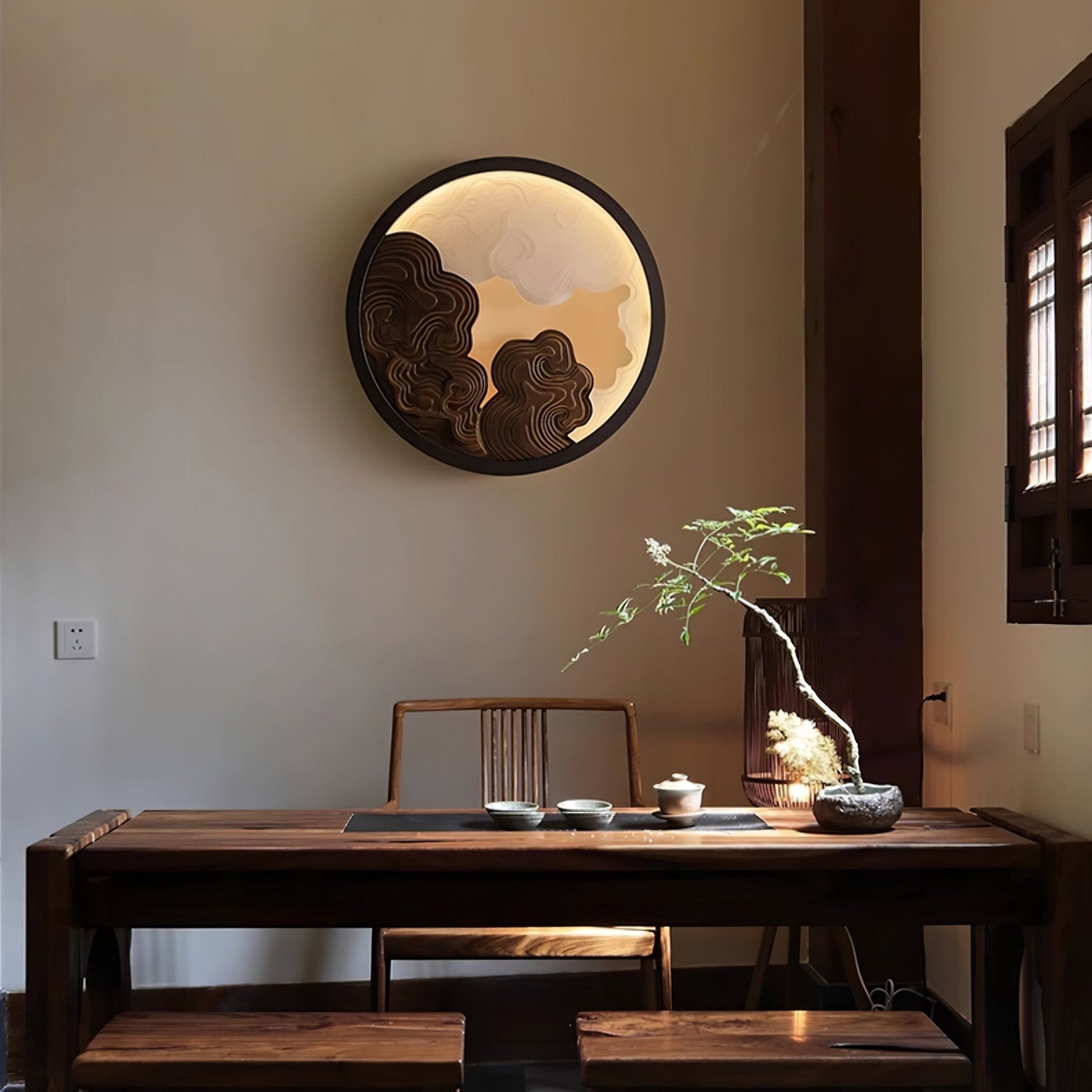 Grayson Modern Wood Wall Lamp-Neutral Decor