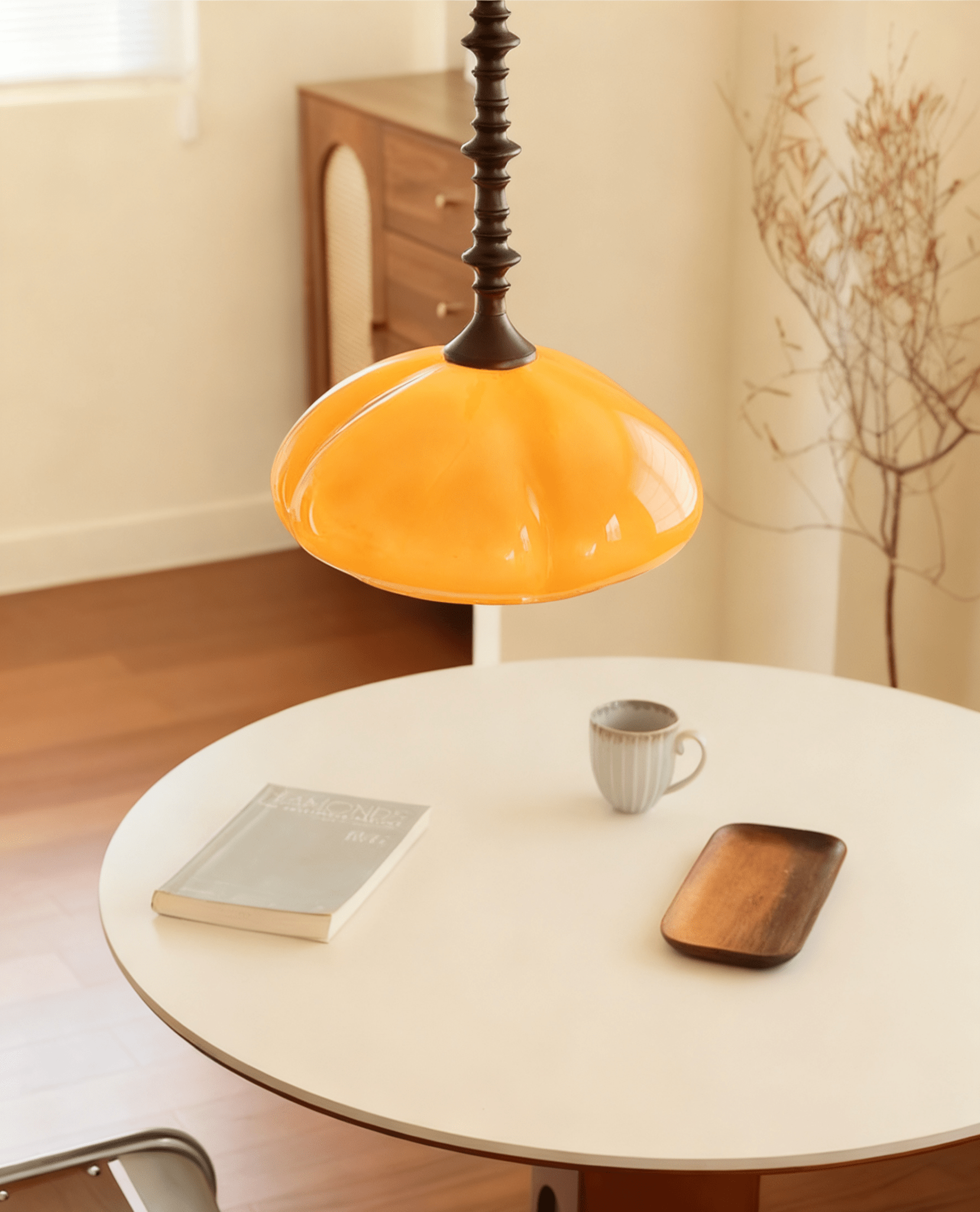 Citrus Bloom Pendant Light-Neutral Decor