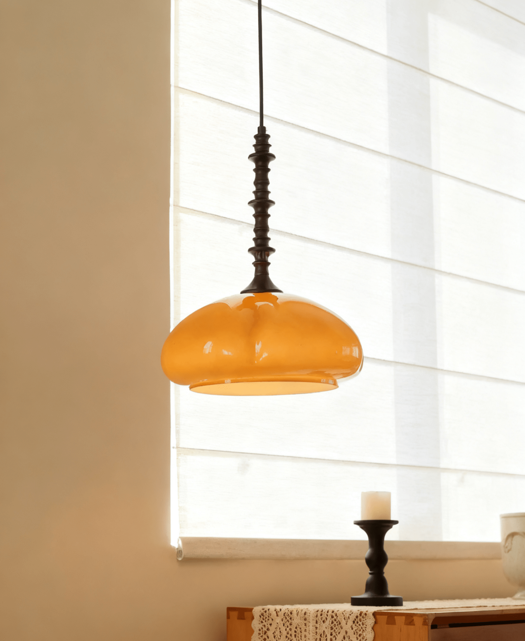 Citrus Bloom Pendant Light-Neutral Decor