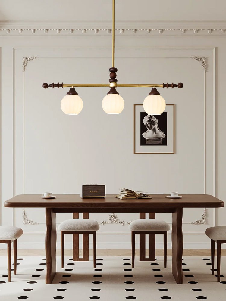 Vosole Traditional Elegance Vintage Wood Chandelier-Neutral Decor