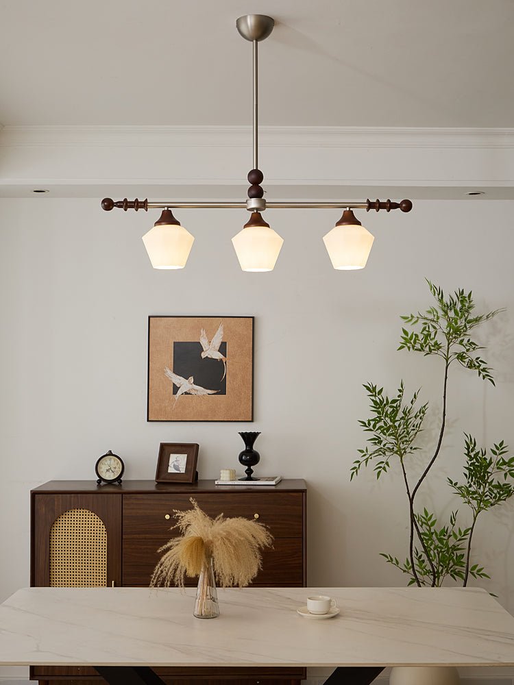 Vosole Traditional Elegance Vintage Wood Chandelier-Neutral Decor