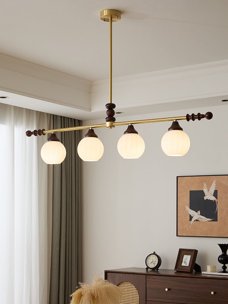 Vosole Traditional Elegance Vintage Wood Chandelier-Neutral Decor
