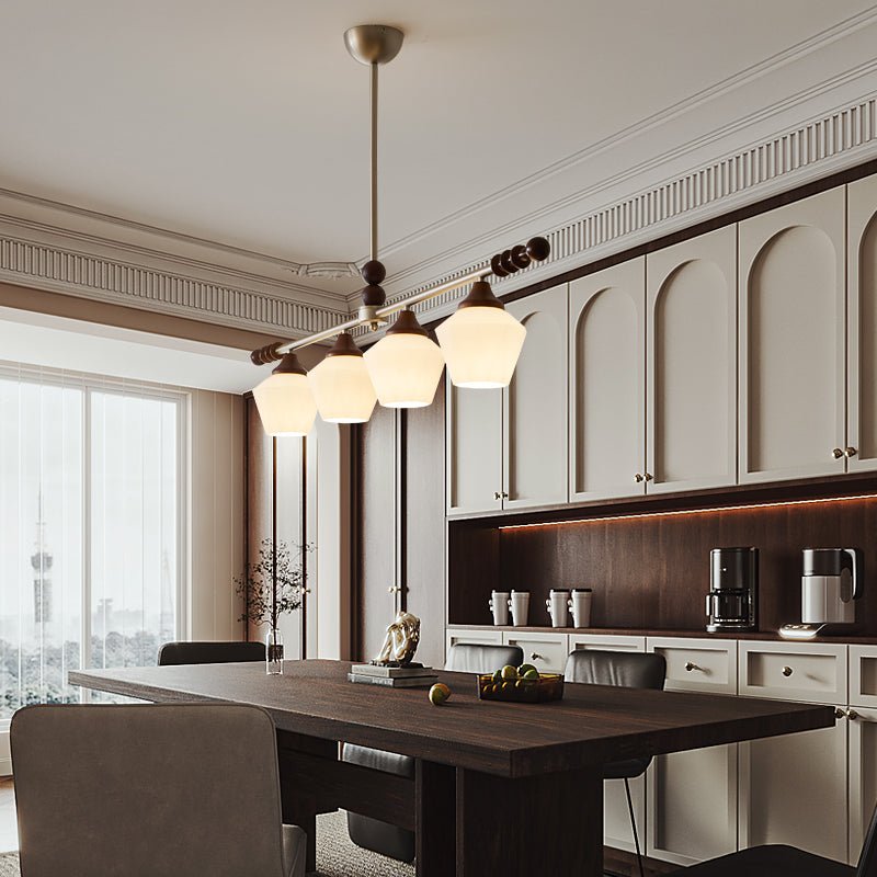 Vosole Traditional Elegance Vintage Wood Chandelier-Neutral Decor