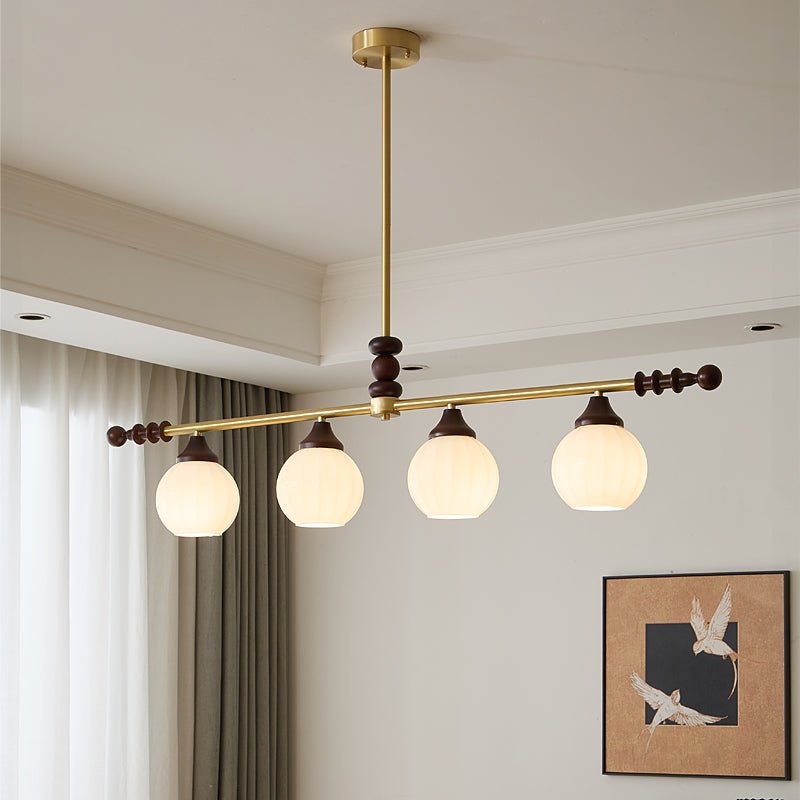 Vosole Traditional Elegance Vintage Wood Chandelier-Neutral Decor