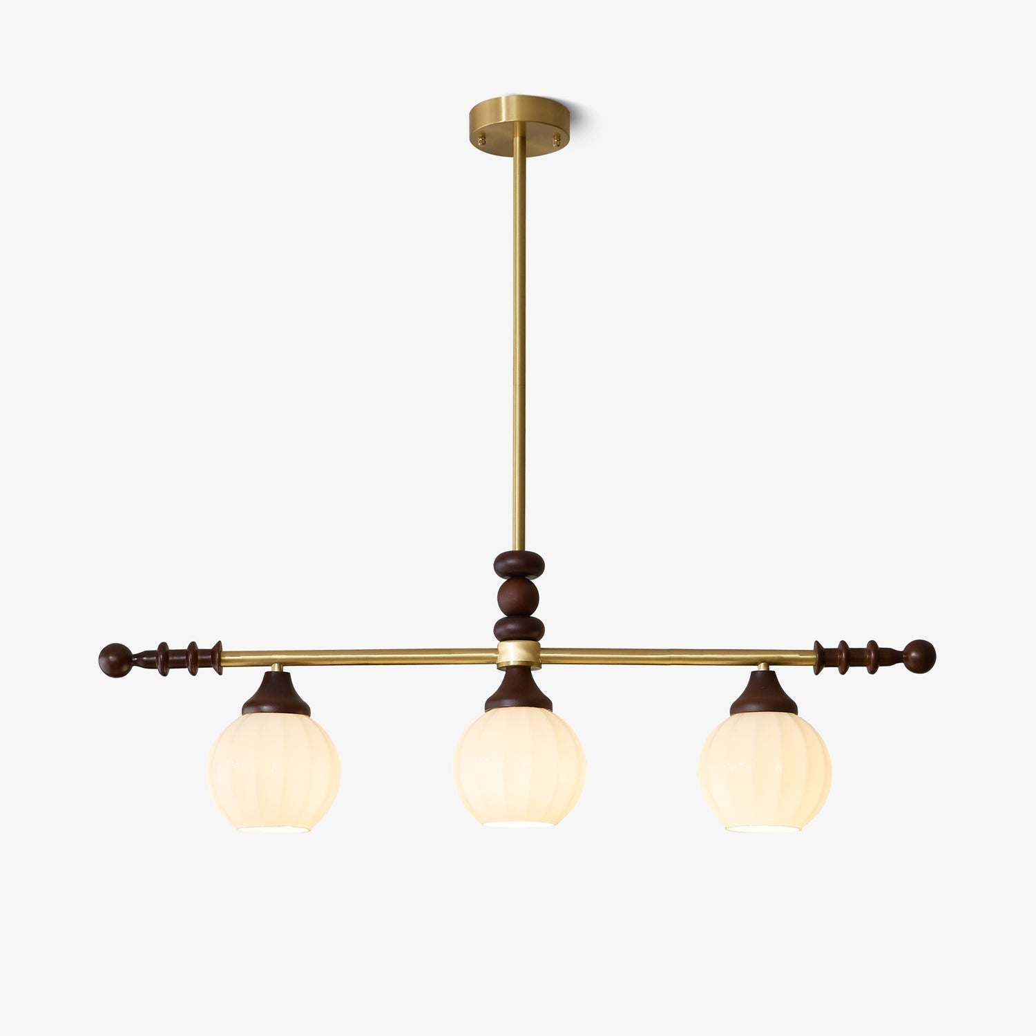 Vosole Traditional Elegance Vintage Wood Chandelier-Neutral Decor