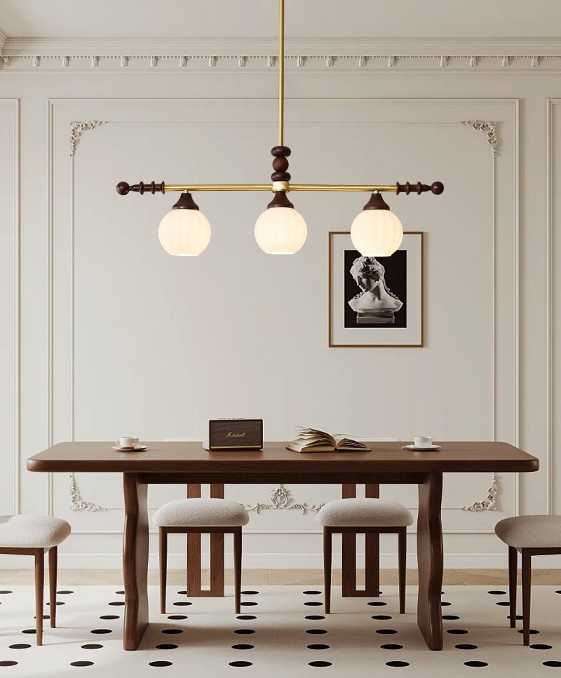 Vosole Traditional Elegance Vintage Wood Chandelier-Neutral Decor