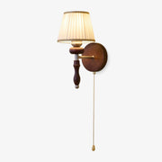 Eshae Premium Nordic Art Fabric Wood Wall Lamp-Neutral Decor