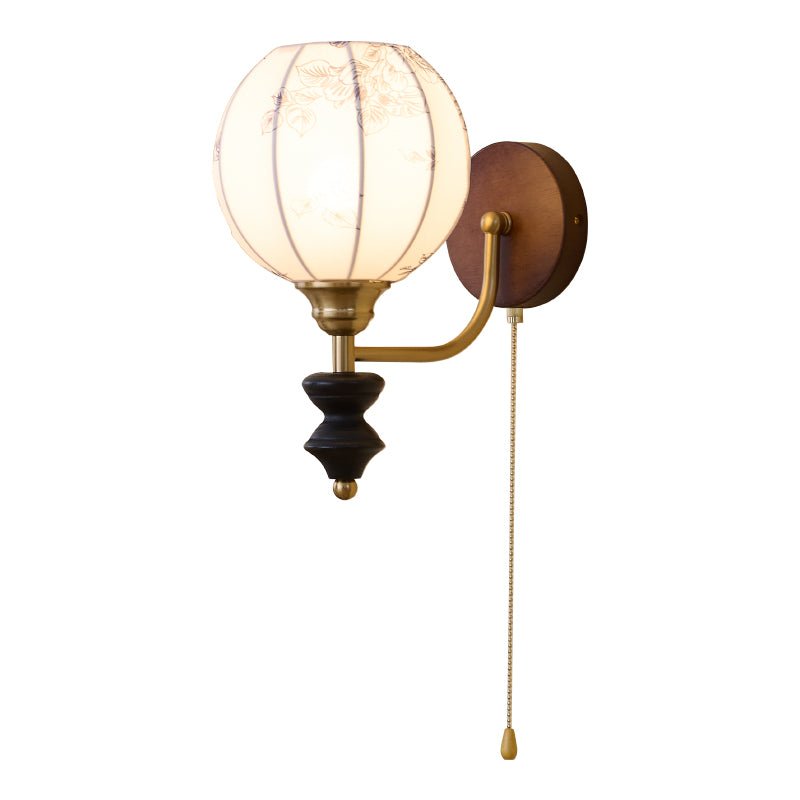 Eshae Premium Nordic Art Fabric Wood Wall Lamp-Neutral Decor