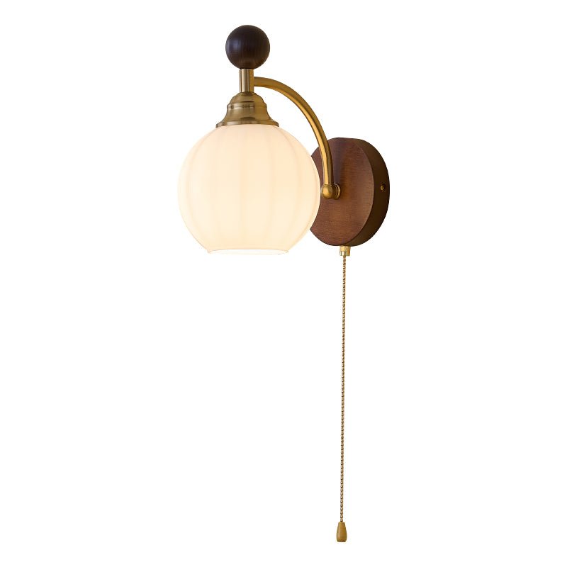 Eshae Premium Nordic Art Fabric Wood Wall Lamp-Neutral Decor