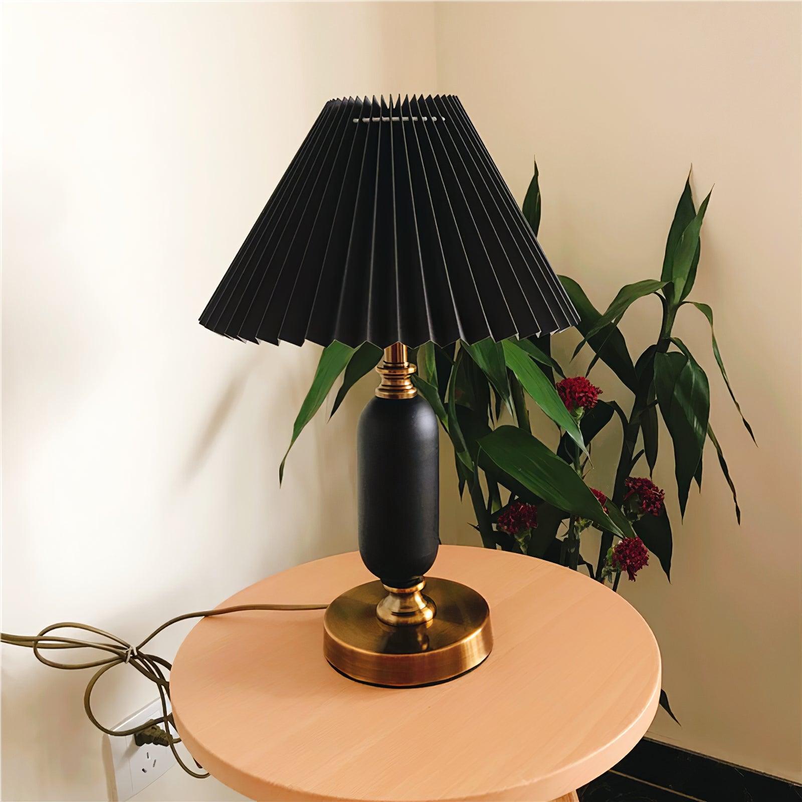 Aurmarila Fabric Table Lamp-Neutral Decor
