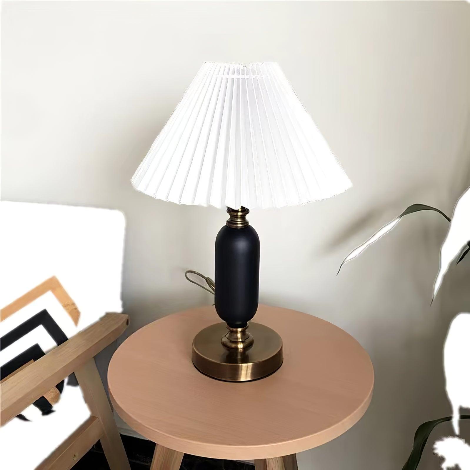 Aurmarila Fabric Table Lamp-Neutral Decor