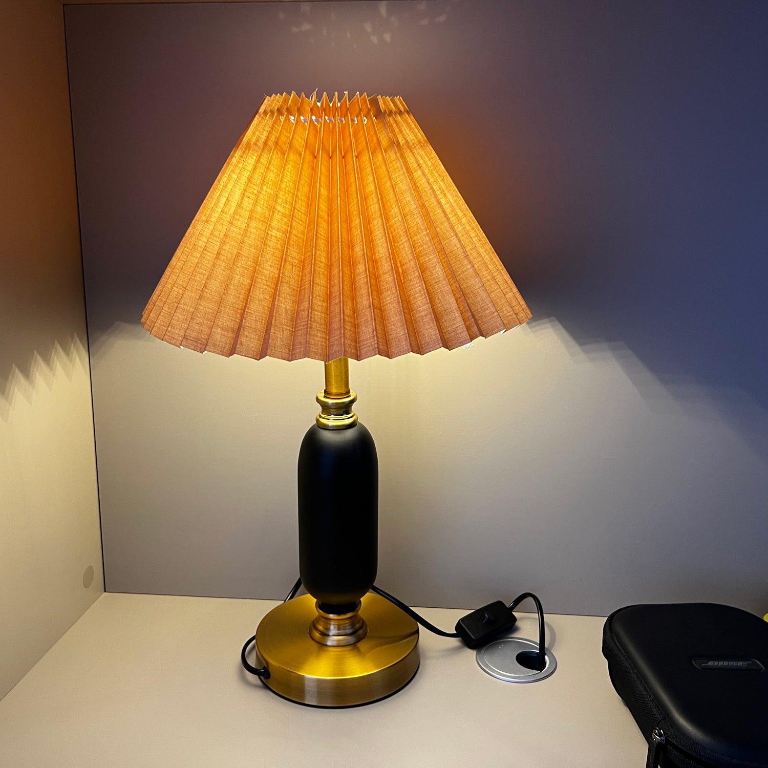 Aurmarila Fabric Table Lamp-Neutral Decor