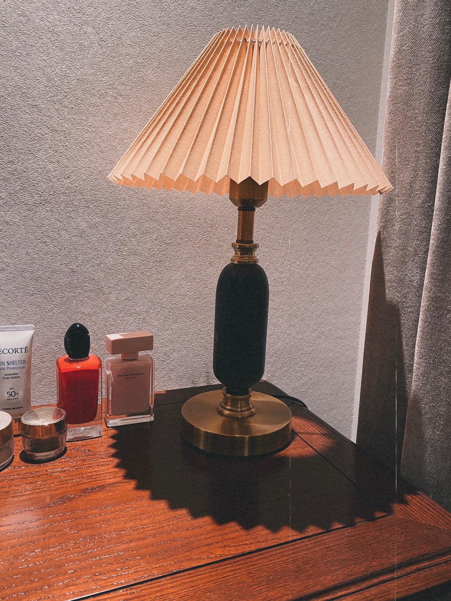 Aurmarila Fabric Table Lamp-Neutral Decor