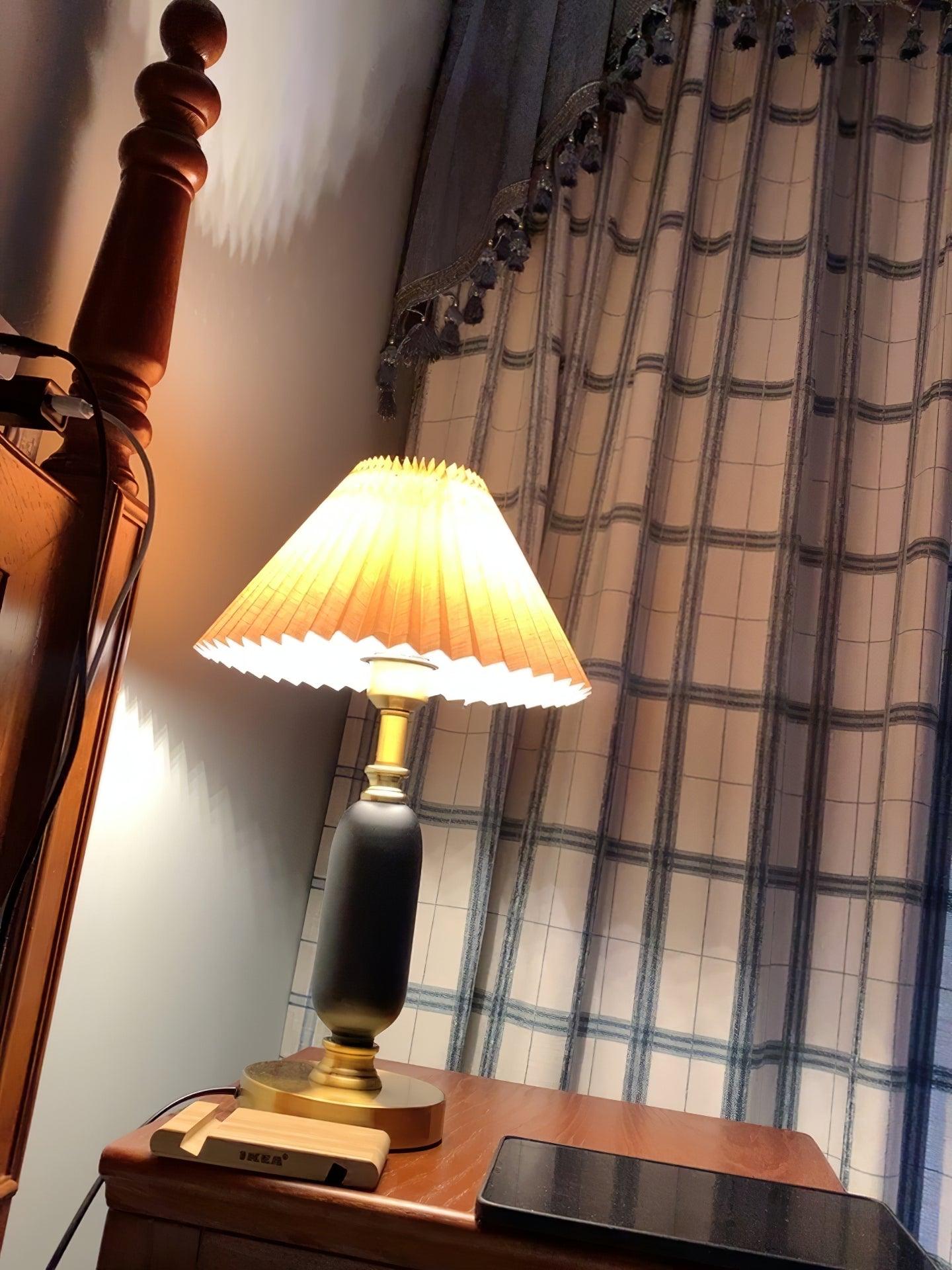 Aurmarila Fabric Table Lamp-Neutral Decor