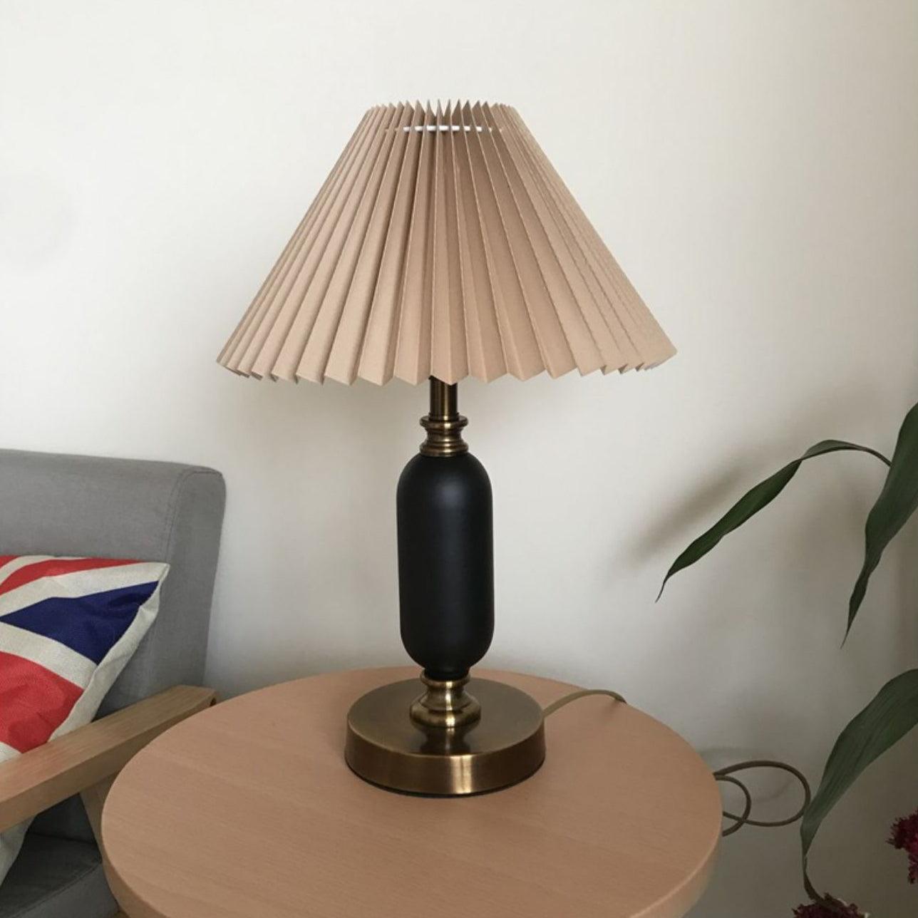 Aurmarila Fabric Table Lamp-Neutral Decor