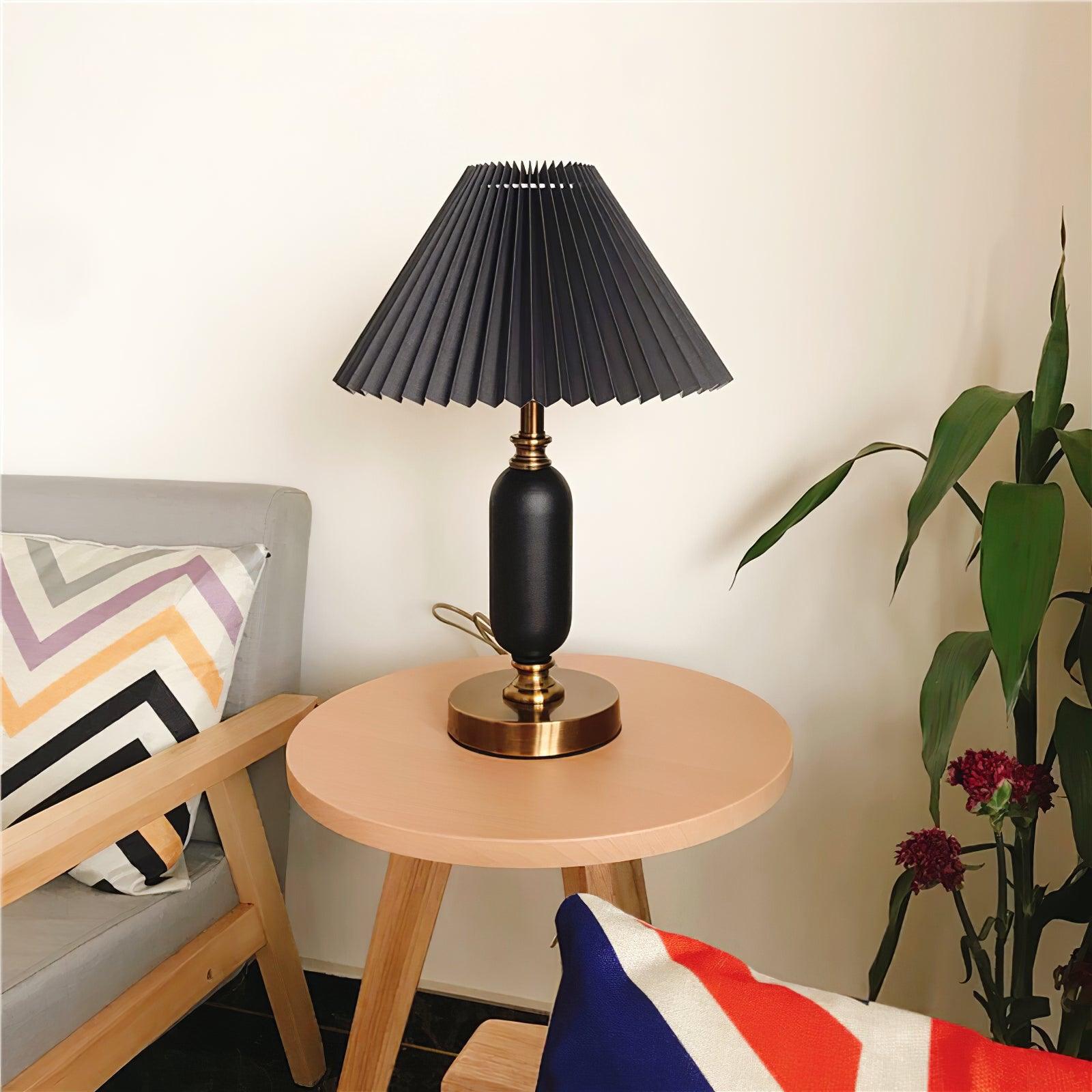 Aurmarila Fabric Table Lamp-Neutral Decor