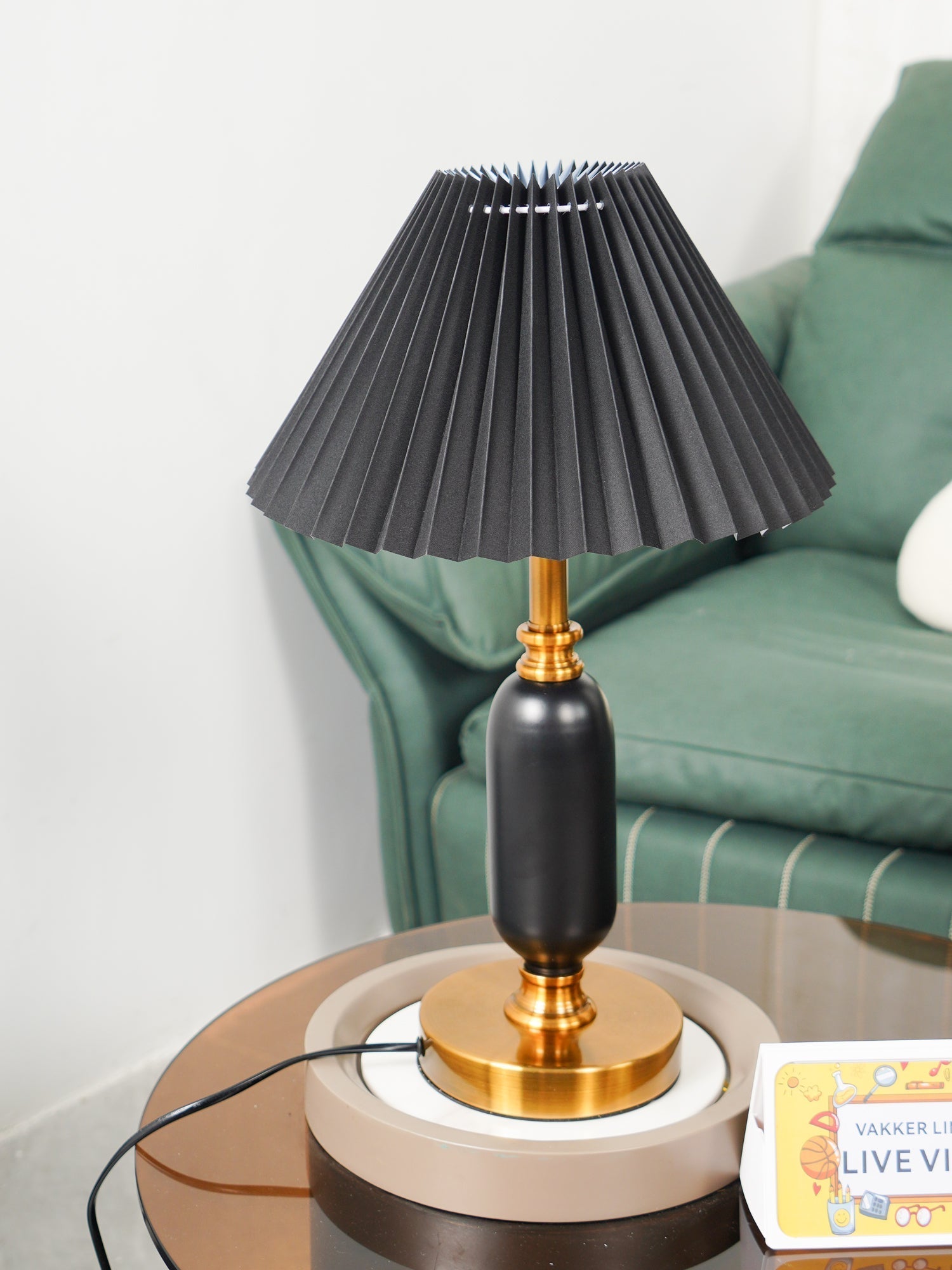 Aurmarila Fabric Table Lamp-Neutral Decor