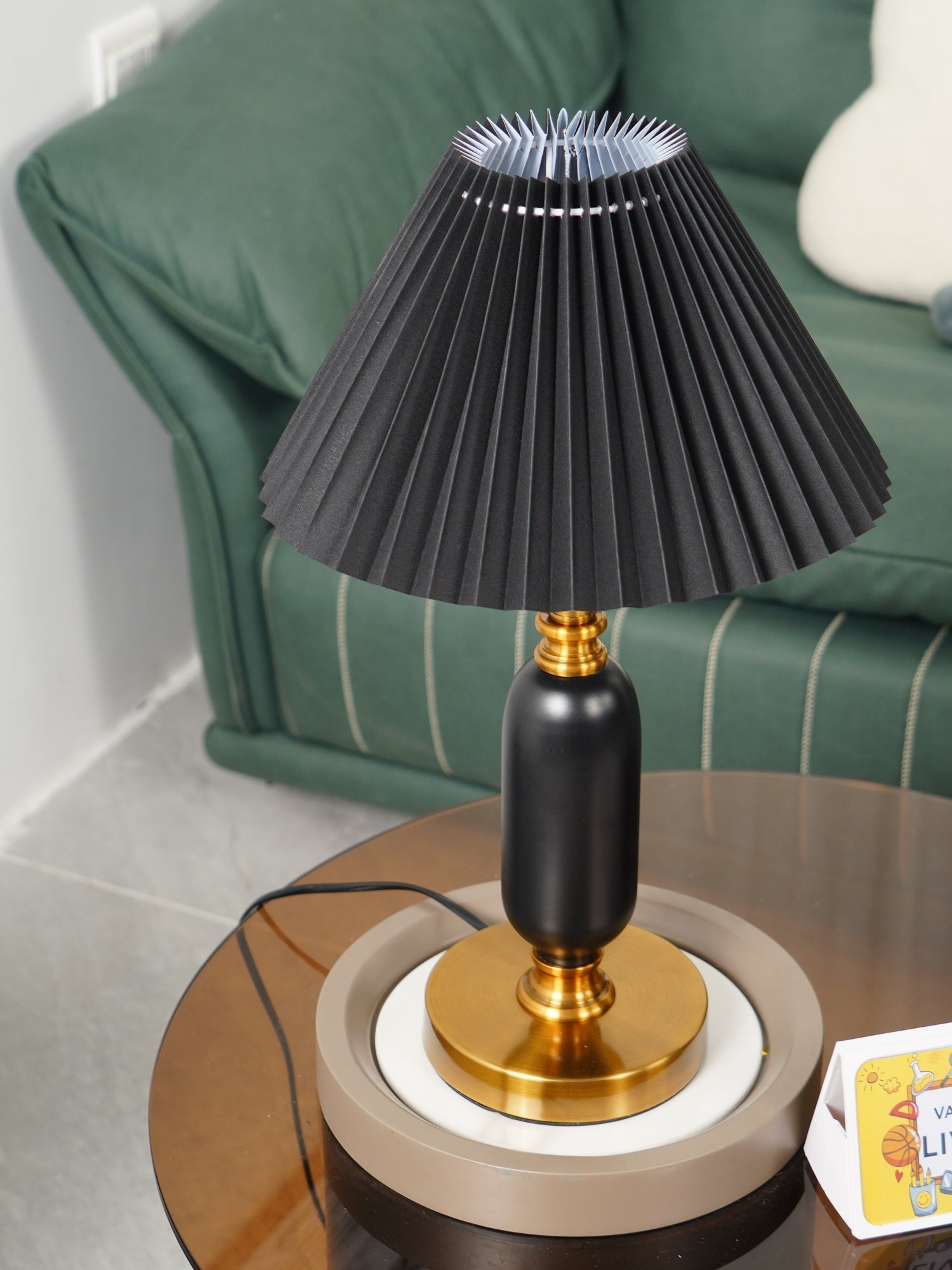 Aurmarila Fabric Table Lamp-Neutral Decor