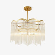 Eminex Chandelier Glass Rod Wave Shape-Neutral Decor