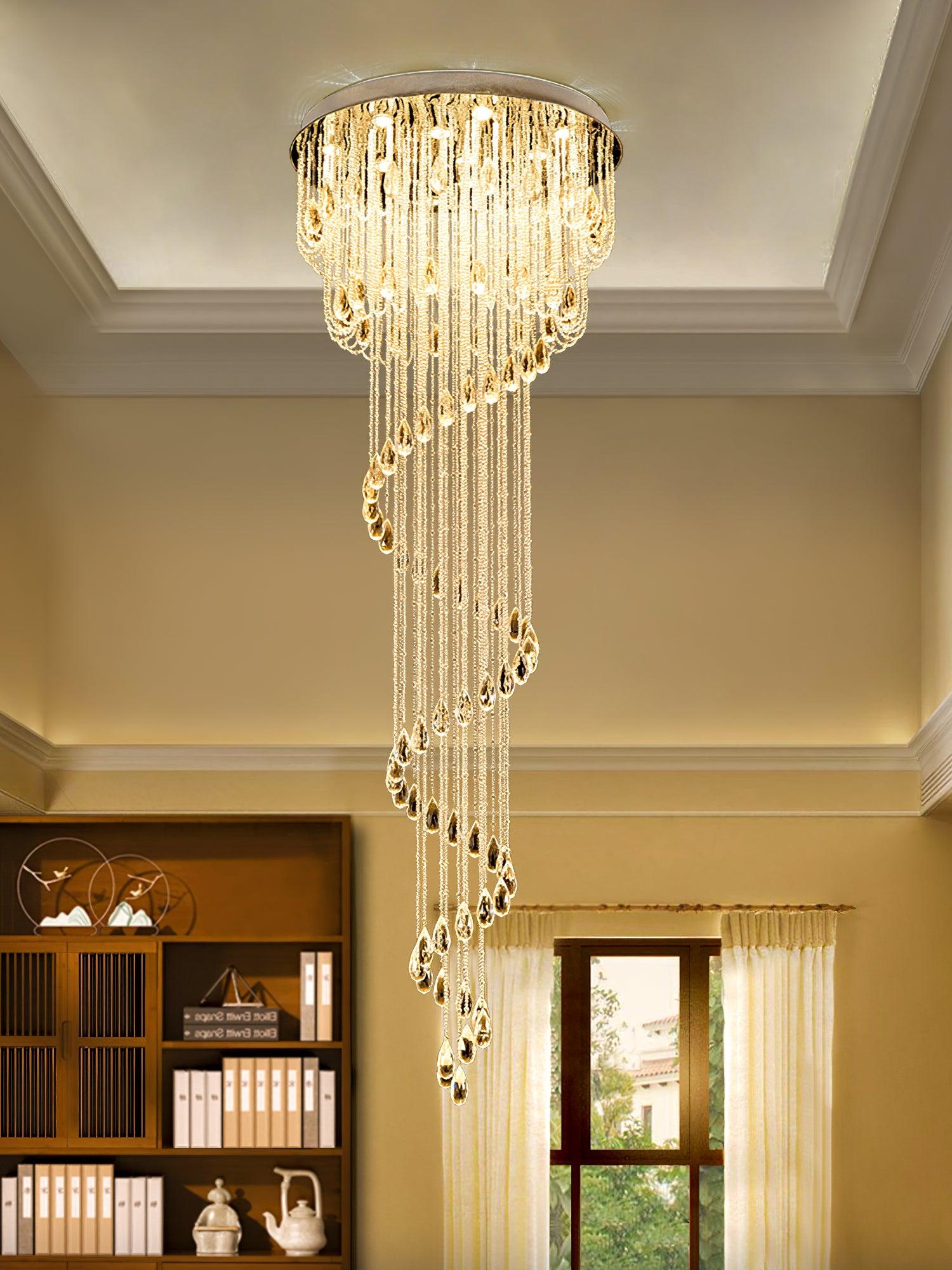 Evlaeia Postmodern Luxury Classic Crystal Chandelier-Neutral Decor