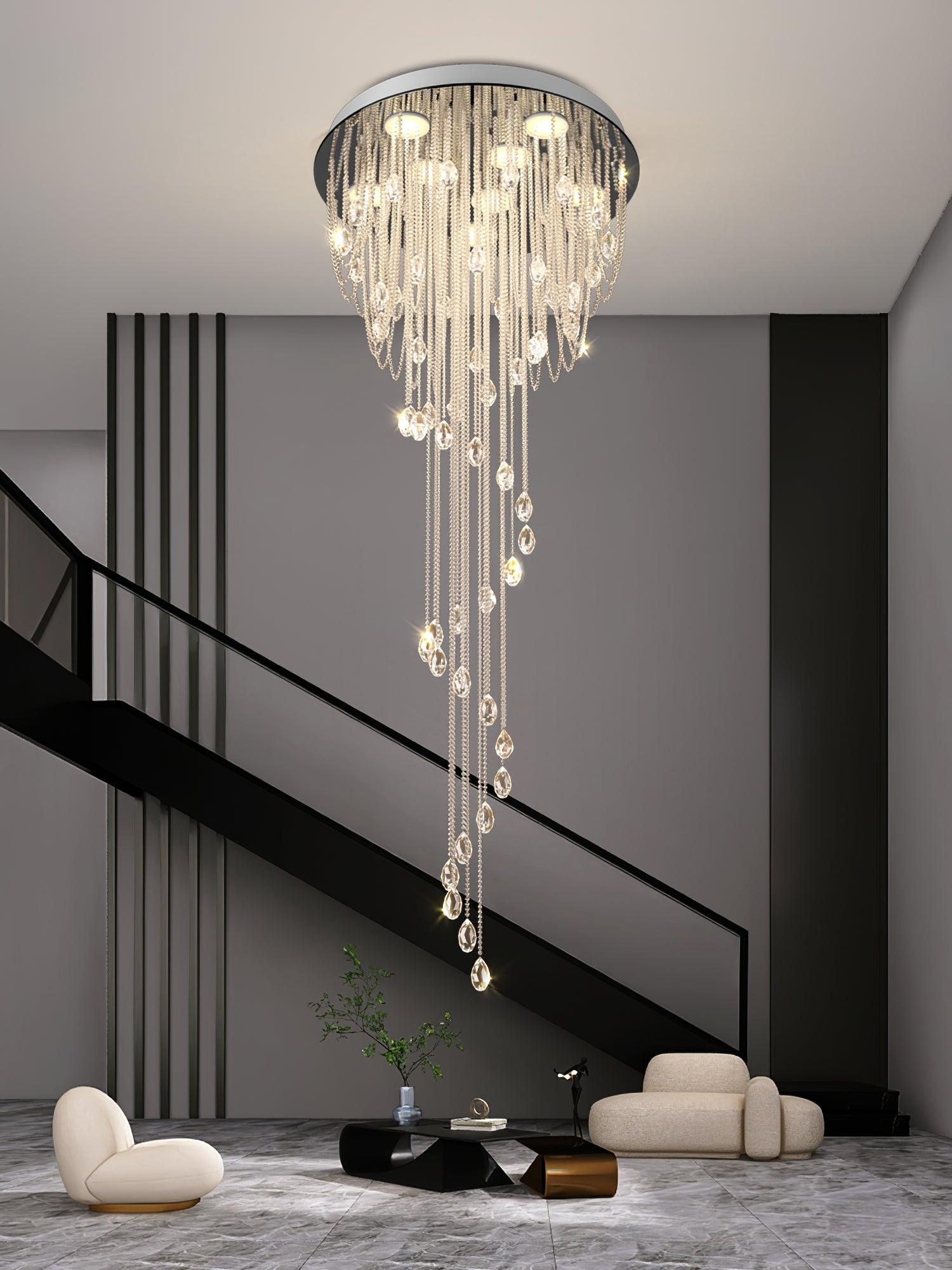 Evlaeia Postmodern Luxury Classic Crystal Chandelier-Neutral Decor