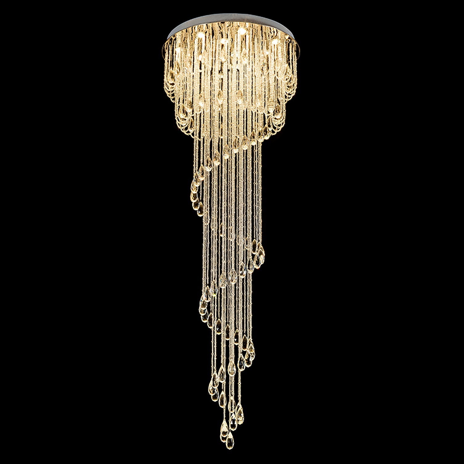 Evlaeia Postmodern Luxury Classic Crystal Chandelier-Neutral Decor