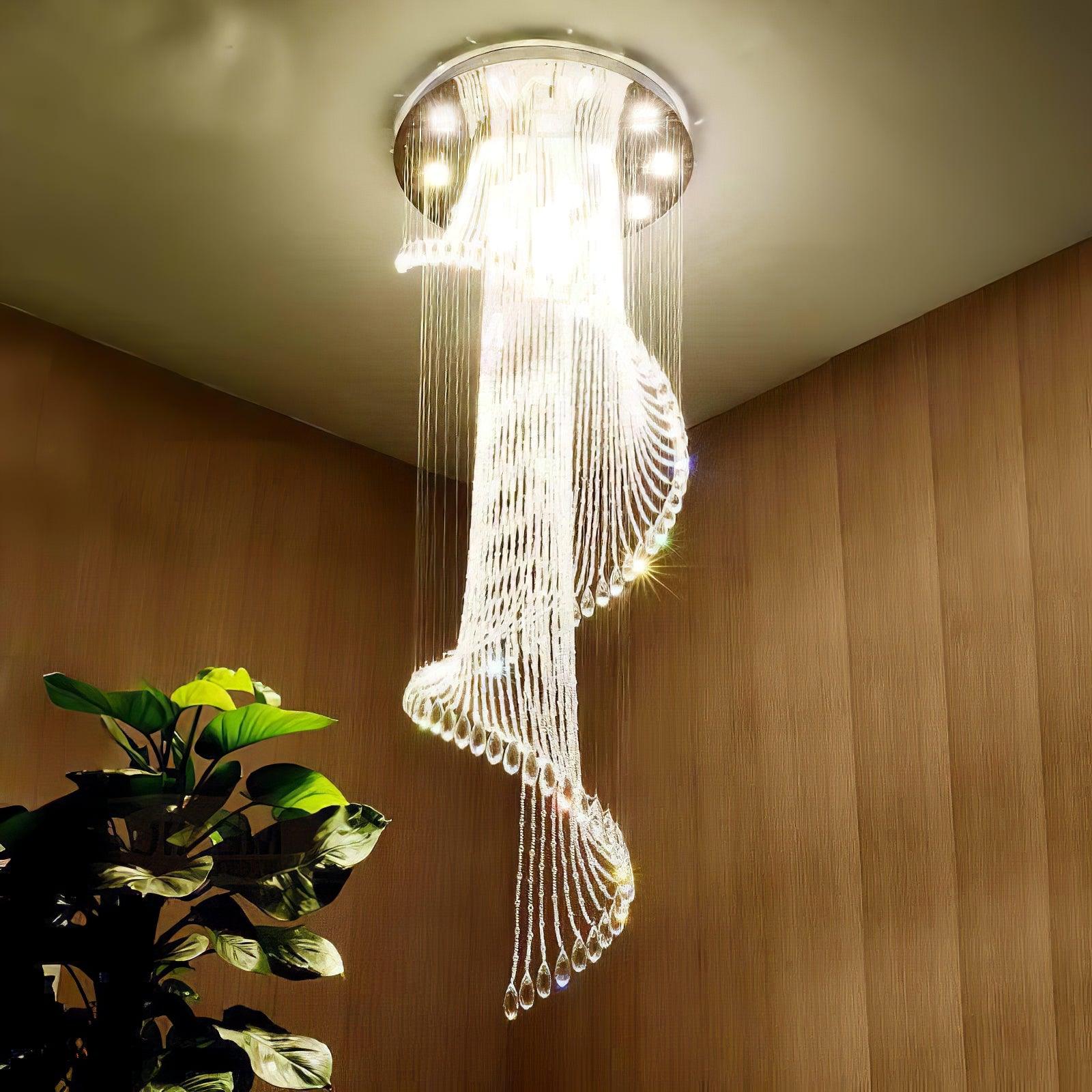 Evlaeia Postmodern Luxury Classic Crystal Chandelier-Neutral Decor