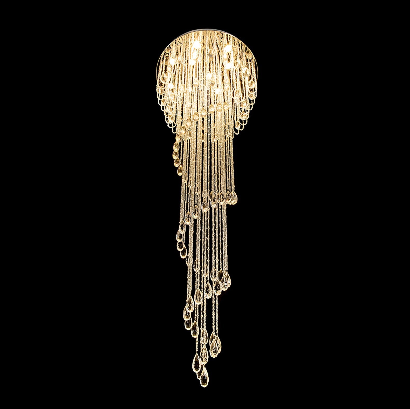 Evlaeia Postmodern Luxury Classic Crystal Chandelier-Neutral Decor