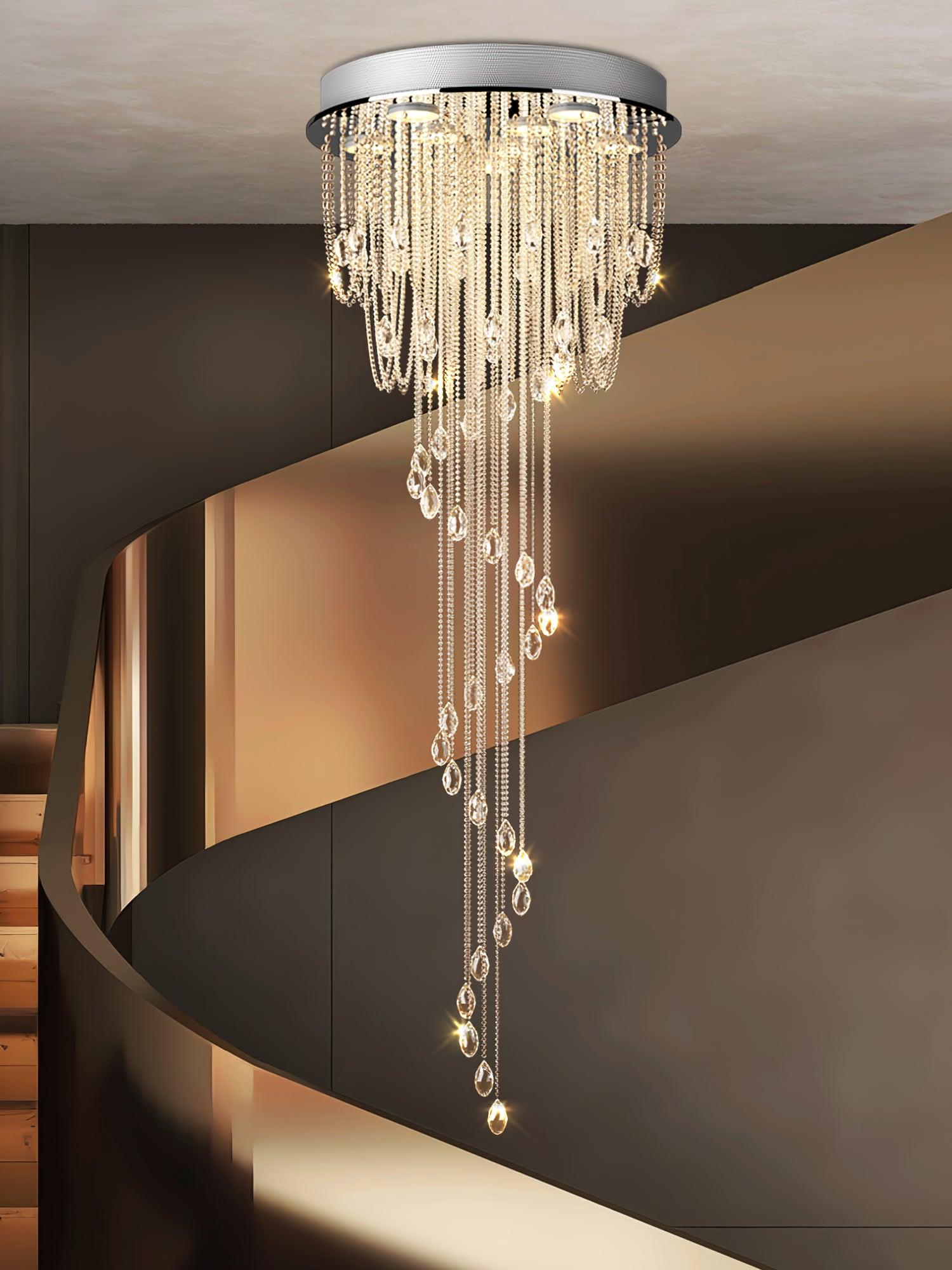 Evlaeia Postmodern Luxury Classic Crystal Chandelier-Neutral Decor