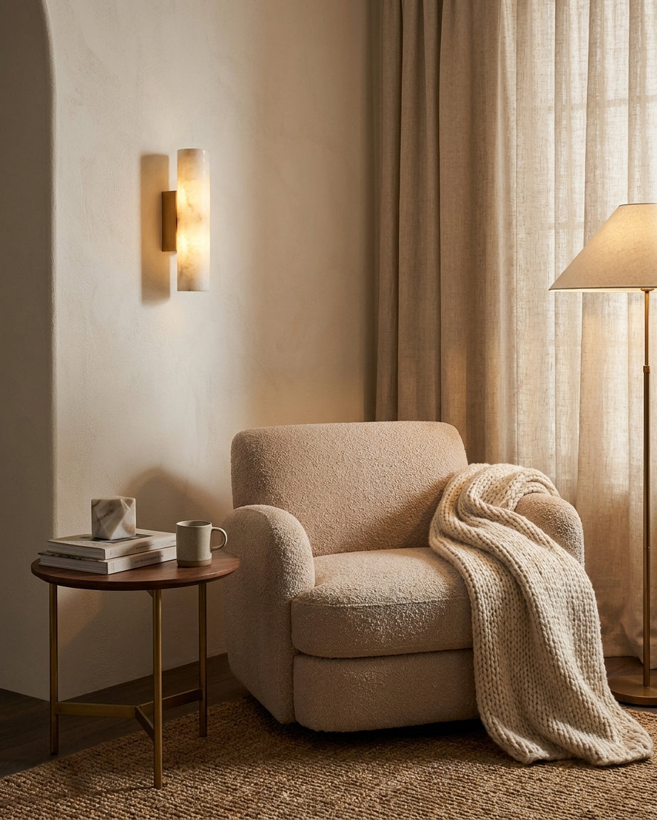 Eliora Alabaster Wall Sconce