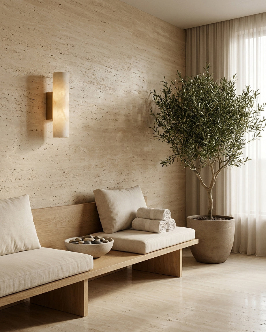 Eliora Alabaster Wall Sconce