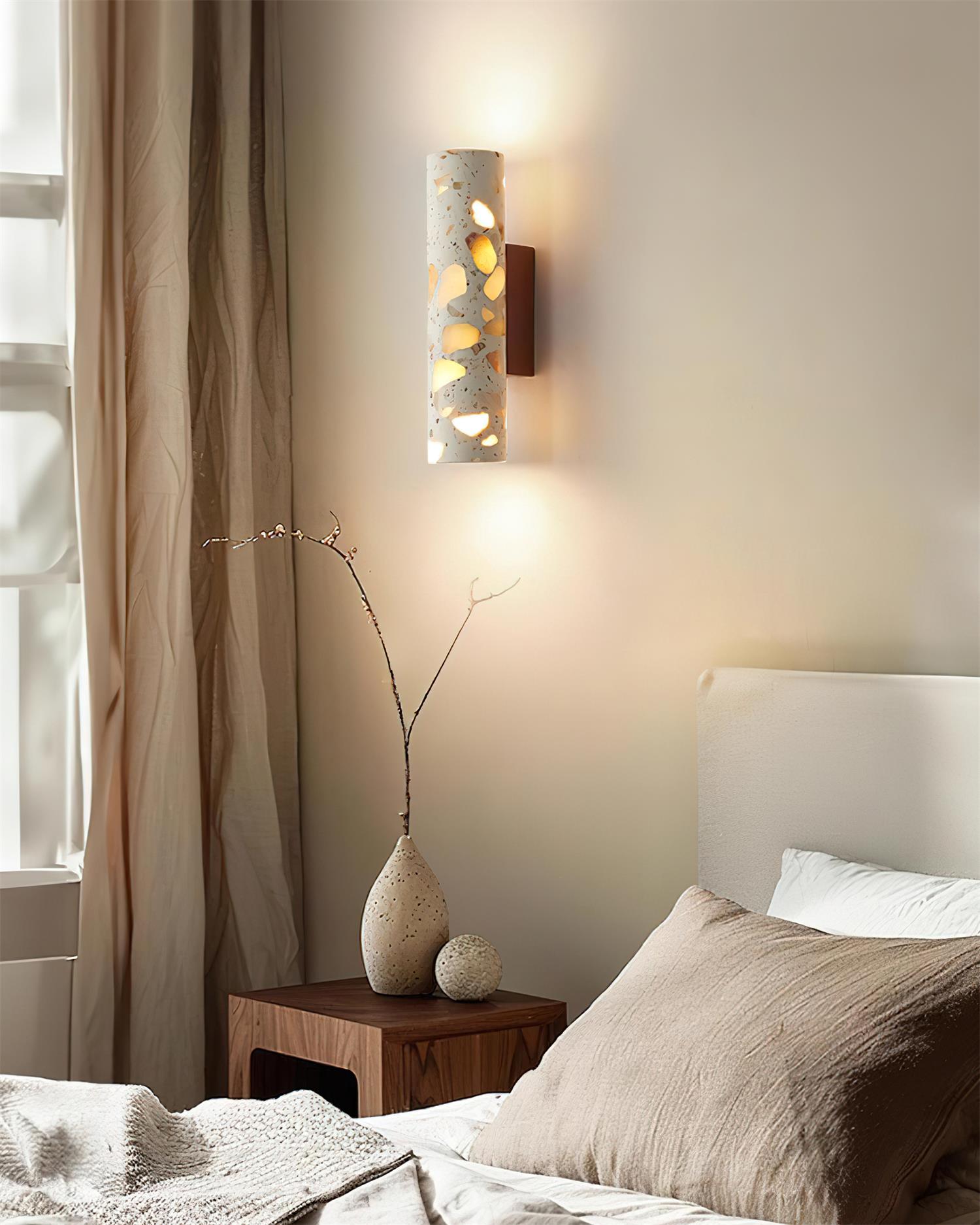 Orvian Wall Lamp Terrazzo Cylinder Minimalist-Neutral Decor