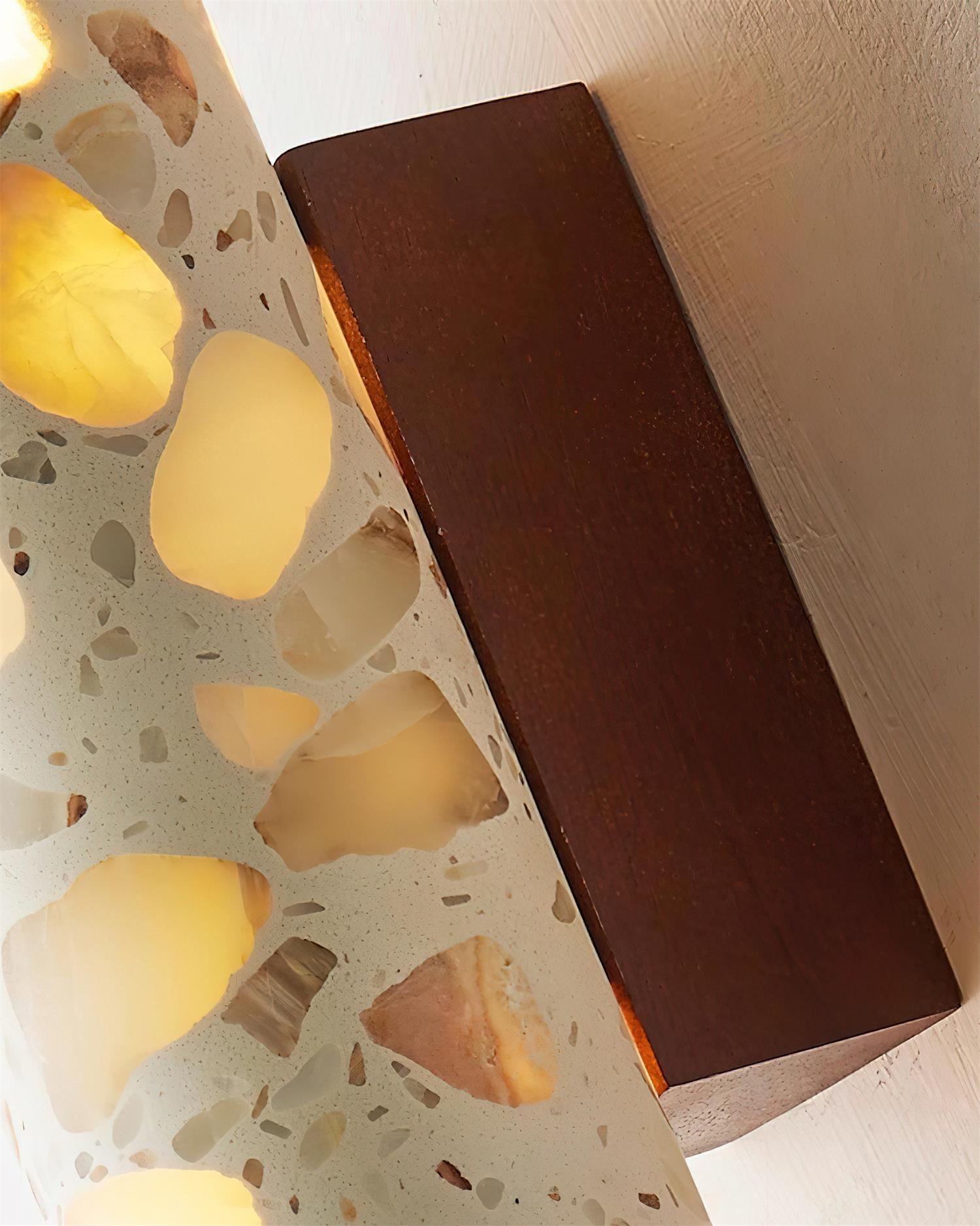 Orvian Wall Lamp Terrazzo Cylinder Minimalist-Neutral Decor