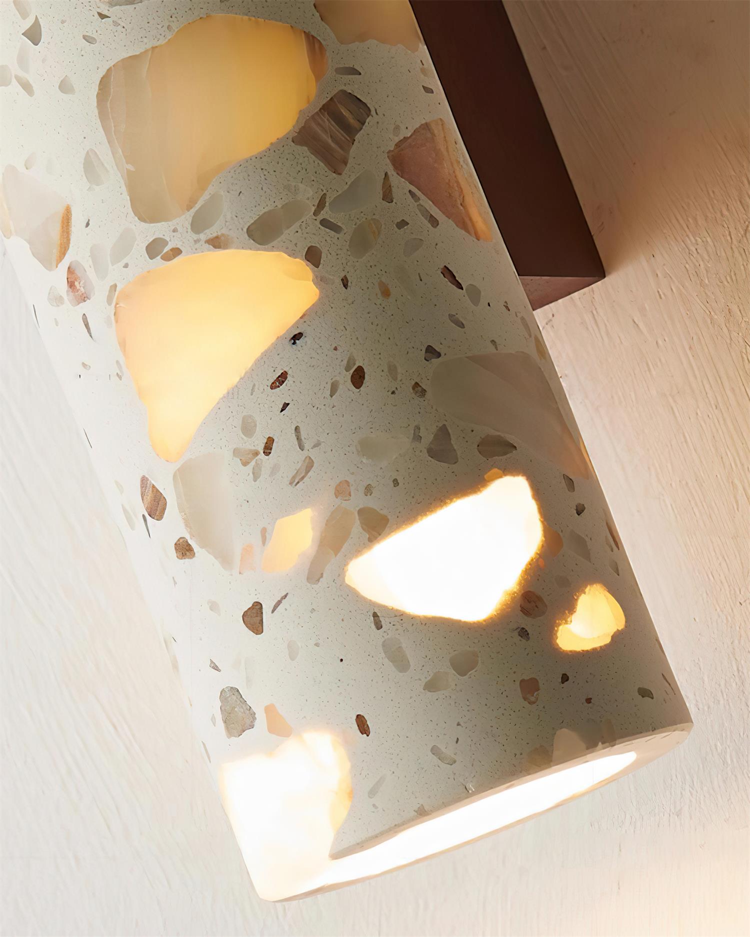 Orvian Wall Lamp Terrazzo Cylinder Minimalist-Neutral Decor