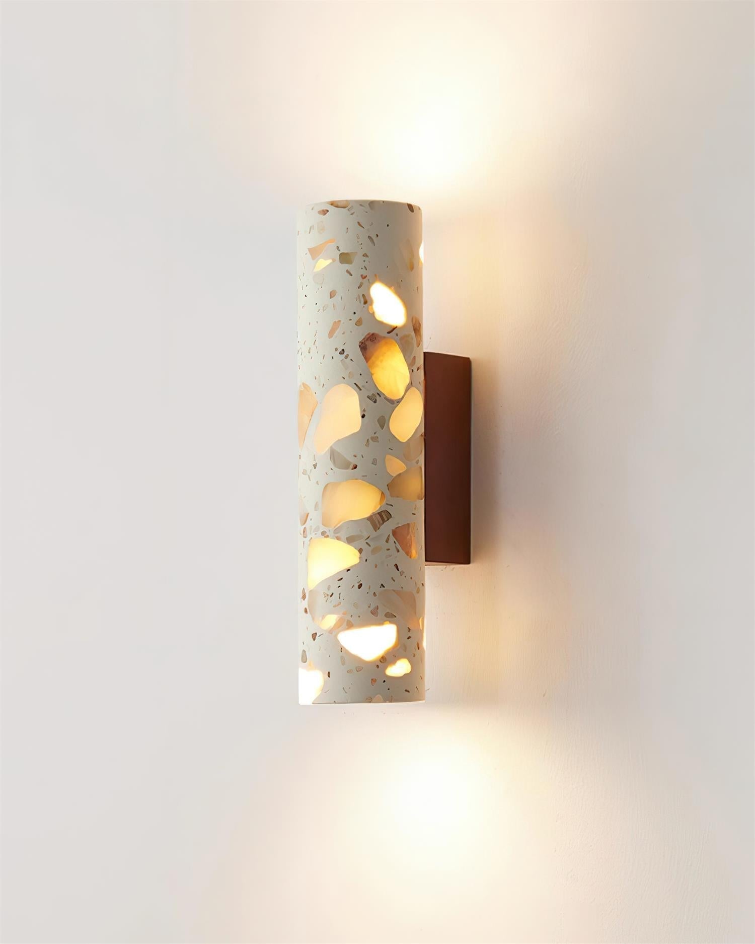 Orvian Wall Lamp Terrazzo Cylinder Minimalist-Neutral Decor