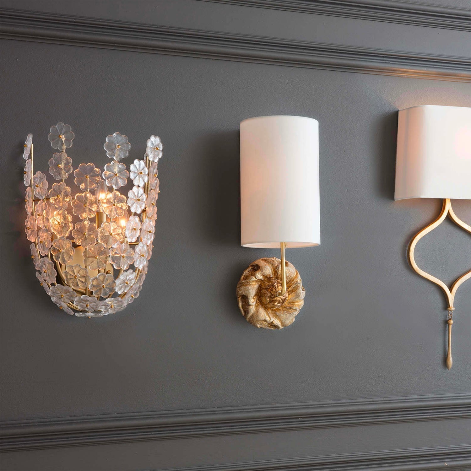 Front view of the Claudia Wall Lamp against a plain background.