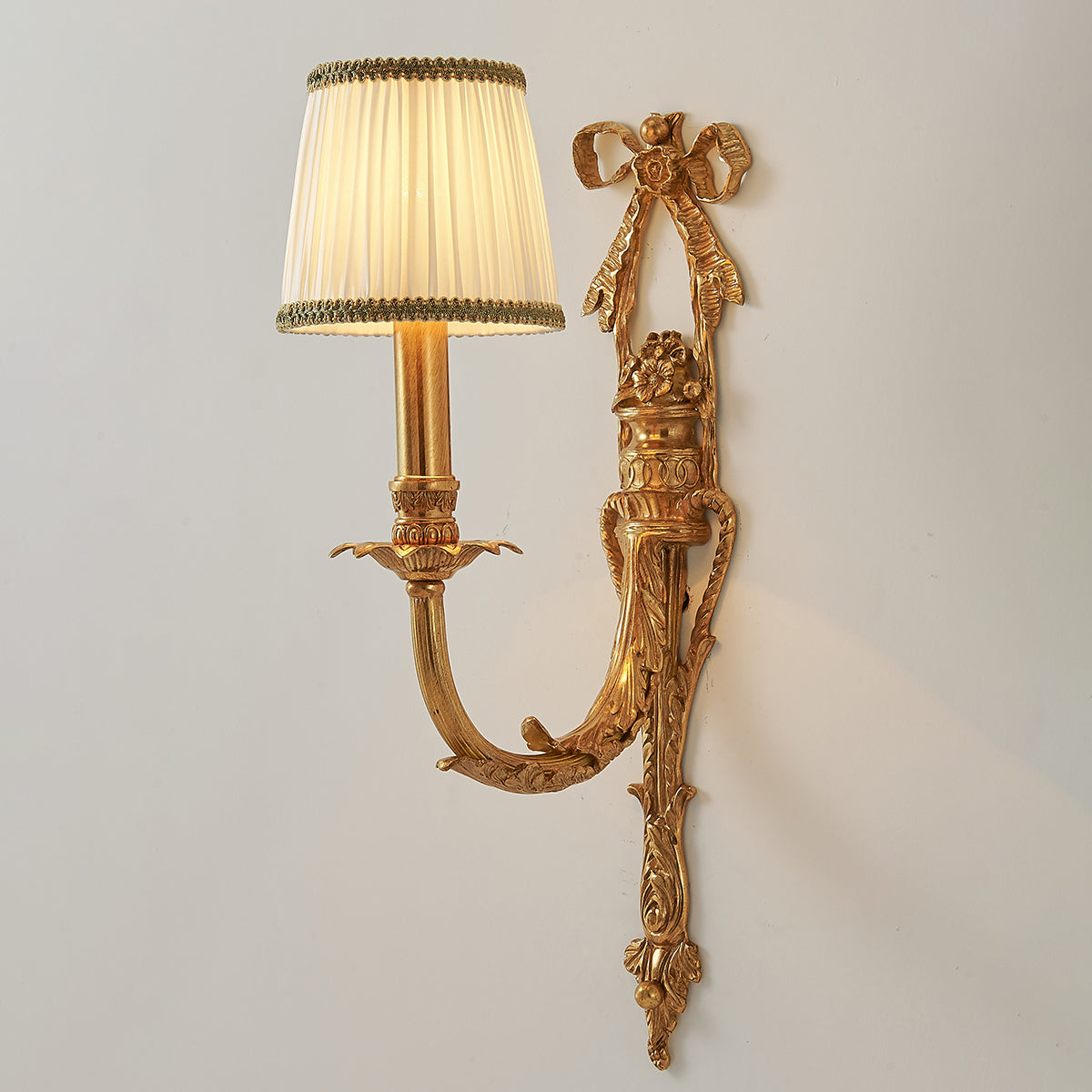 Two-head Claudine Wall Lamp, three-quarter view.