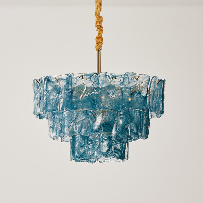 Product diagram showing the dimensions for the 50cm Clementine chandelier.