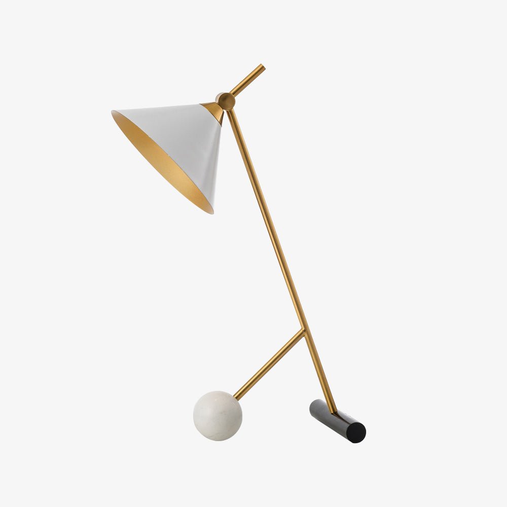 Avelo Marble Geometric Table Lamp-Neutral Decor
