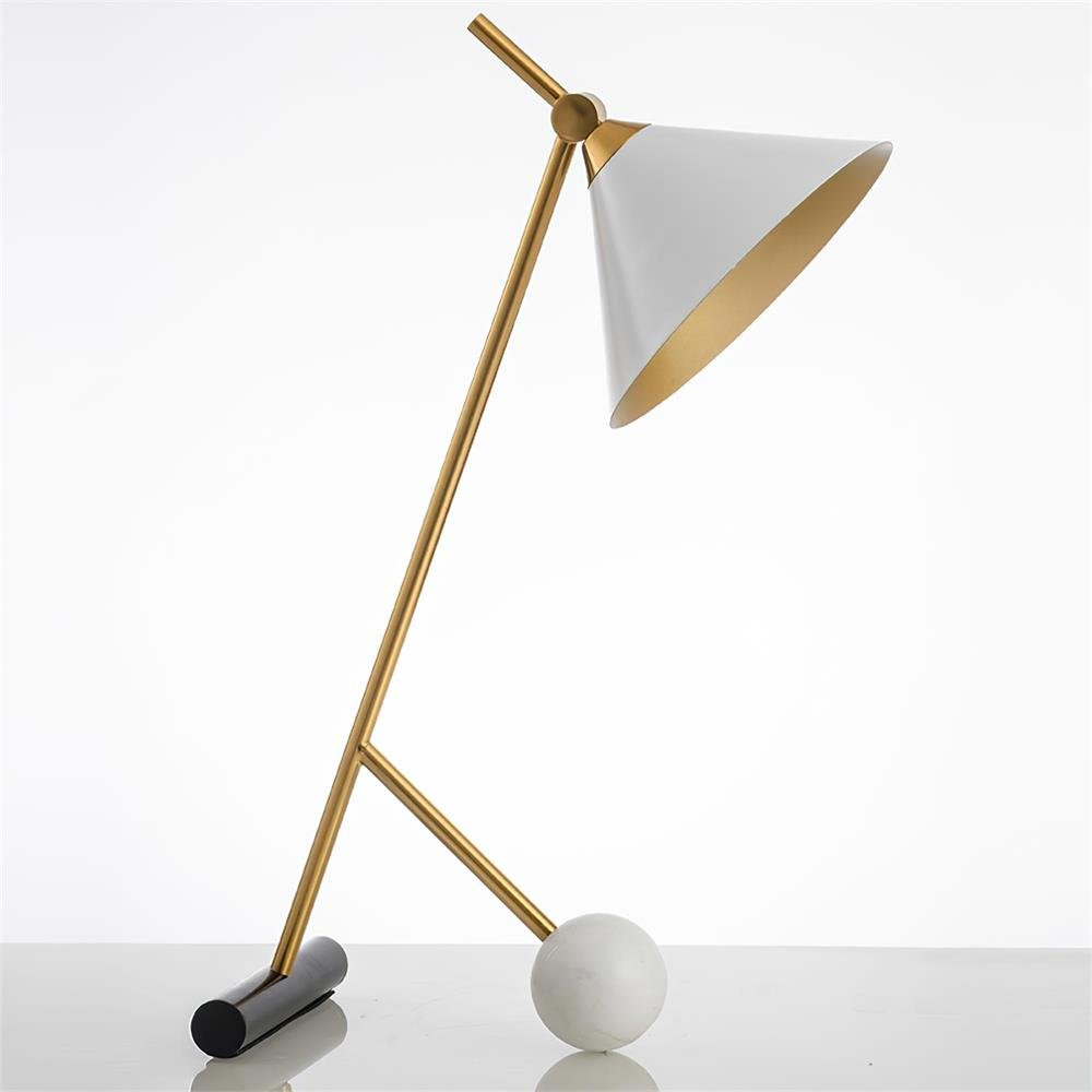 Avelo Marble Geometric Table Lamp-Neutral Decor