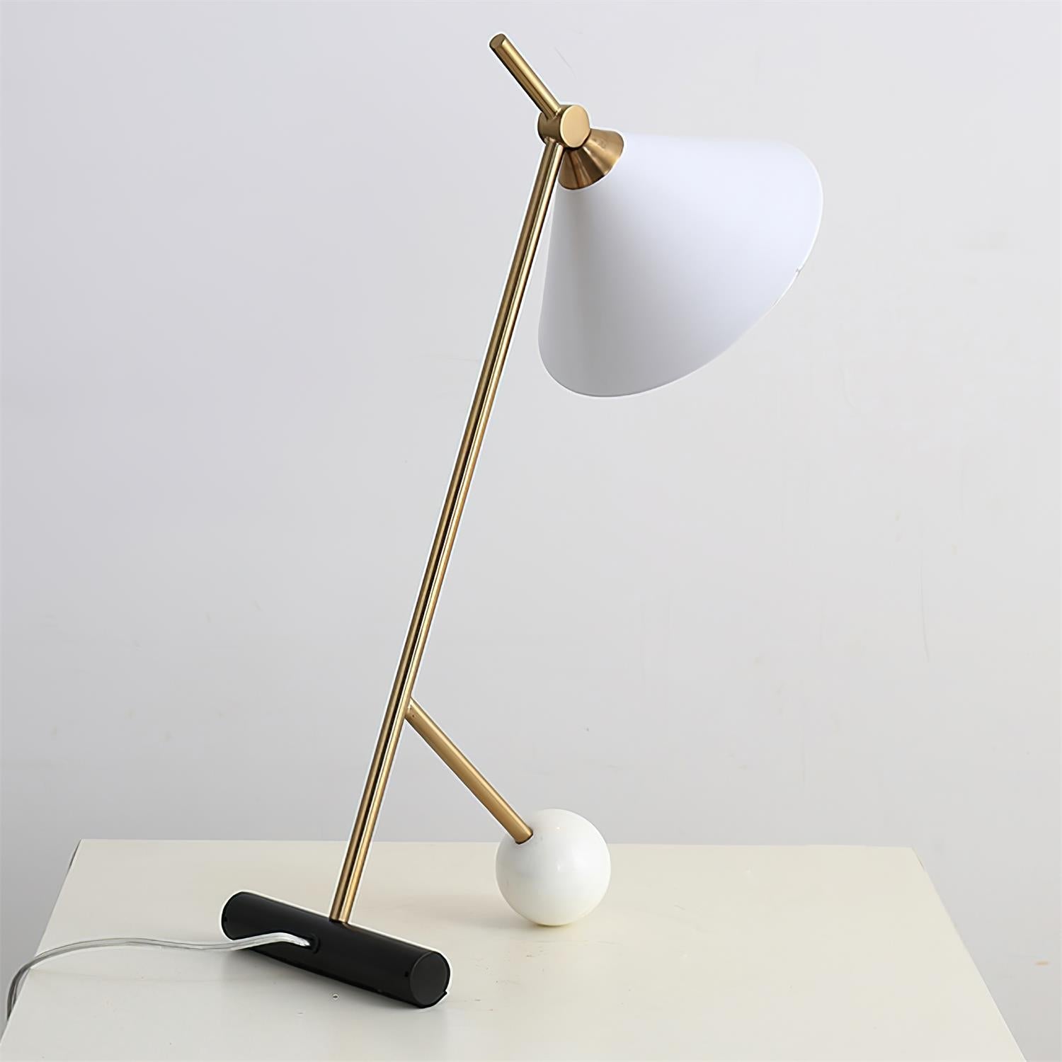 Avelo Marble Geometric Table Lamp-Neutral Decor