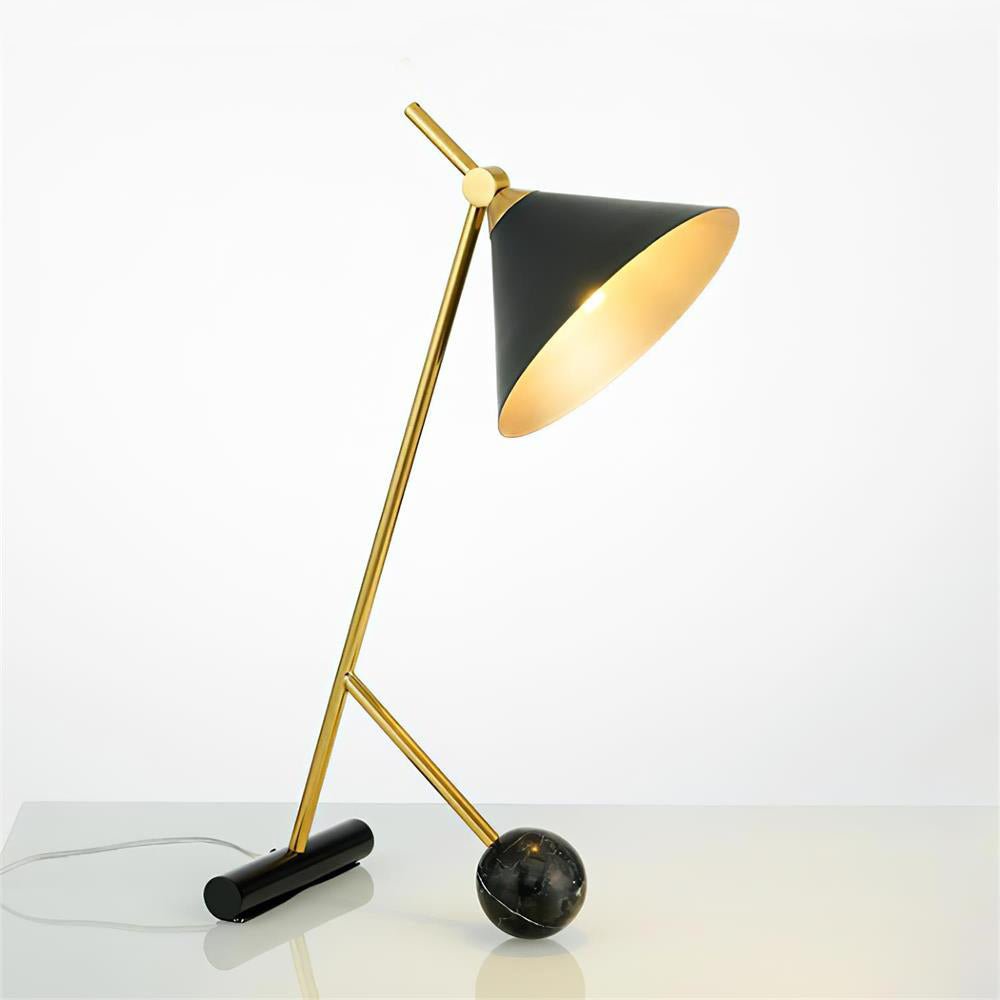 Avelo Marble Geometric Table Lamp-Neutral Decor