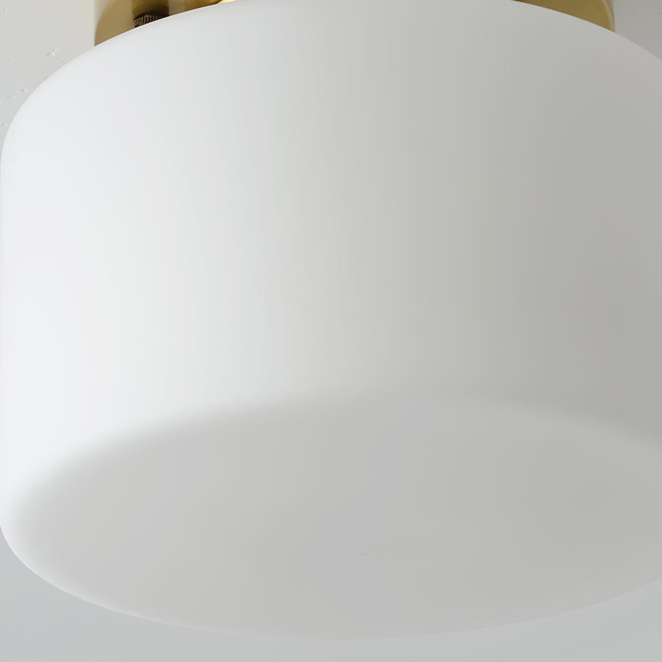 Elsilisra Nordic Art Brass Glass Flush Mount Ceiling Light-Neutral Decor