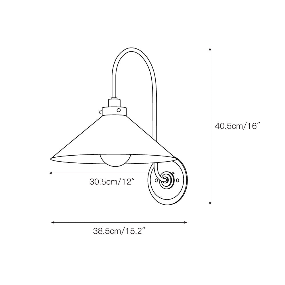 Greta Brass Wall Lamp