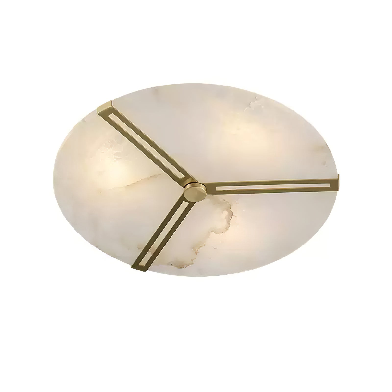 Aveline Alabaster Flush Mount Ceiling Light-Neutral Decor