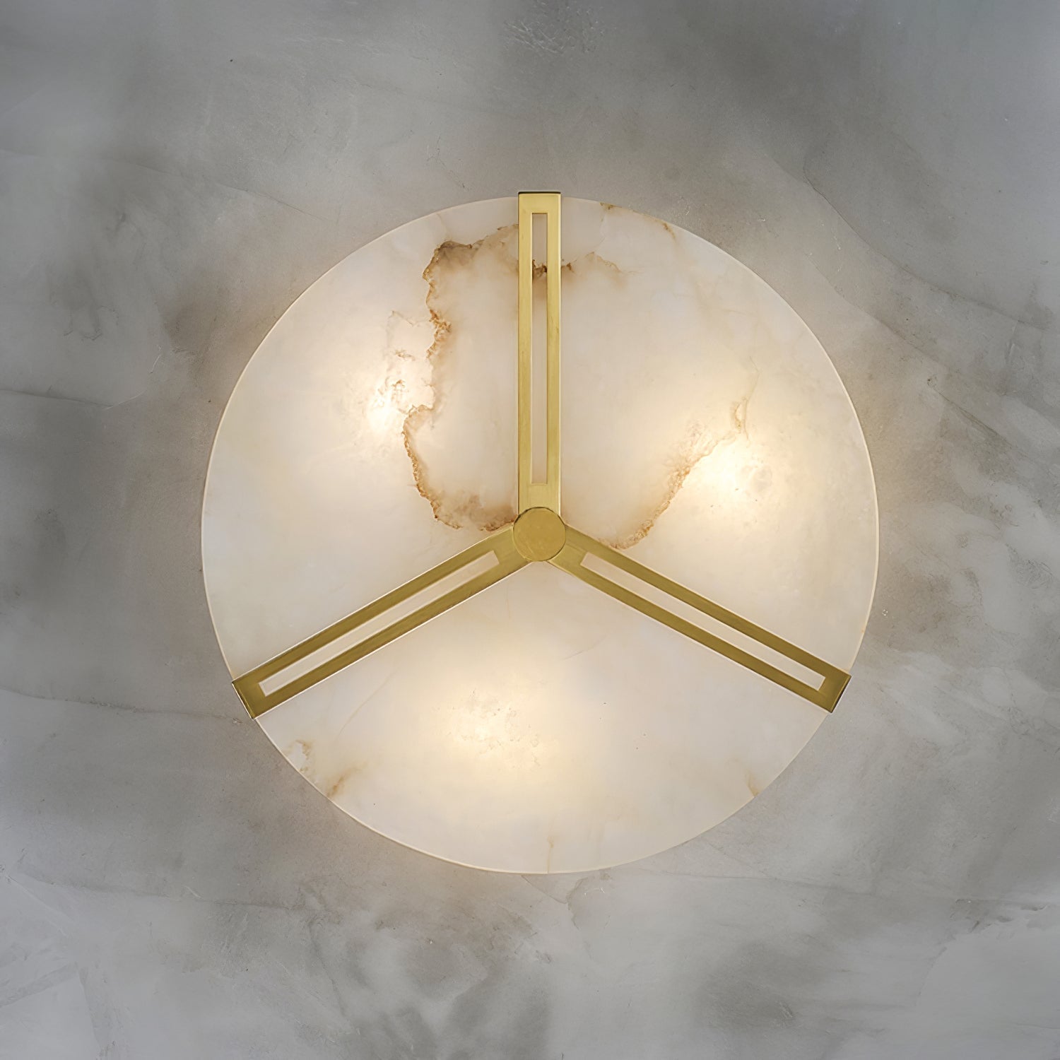 Aveline Alabaster Flush Mount Ceiling Light-Neutral Decor