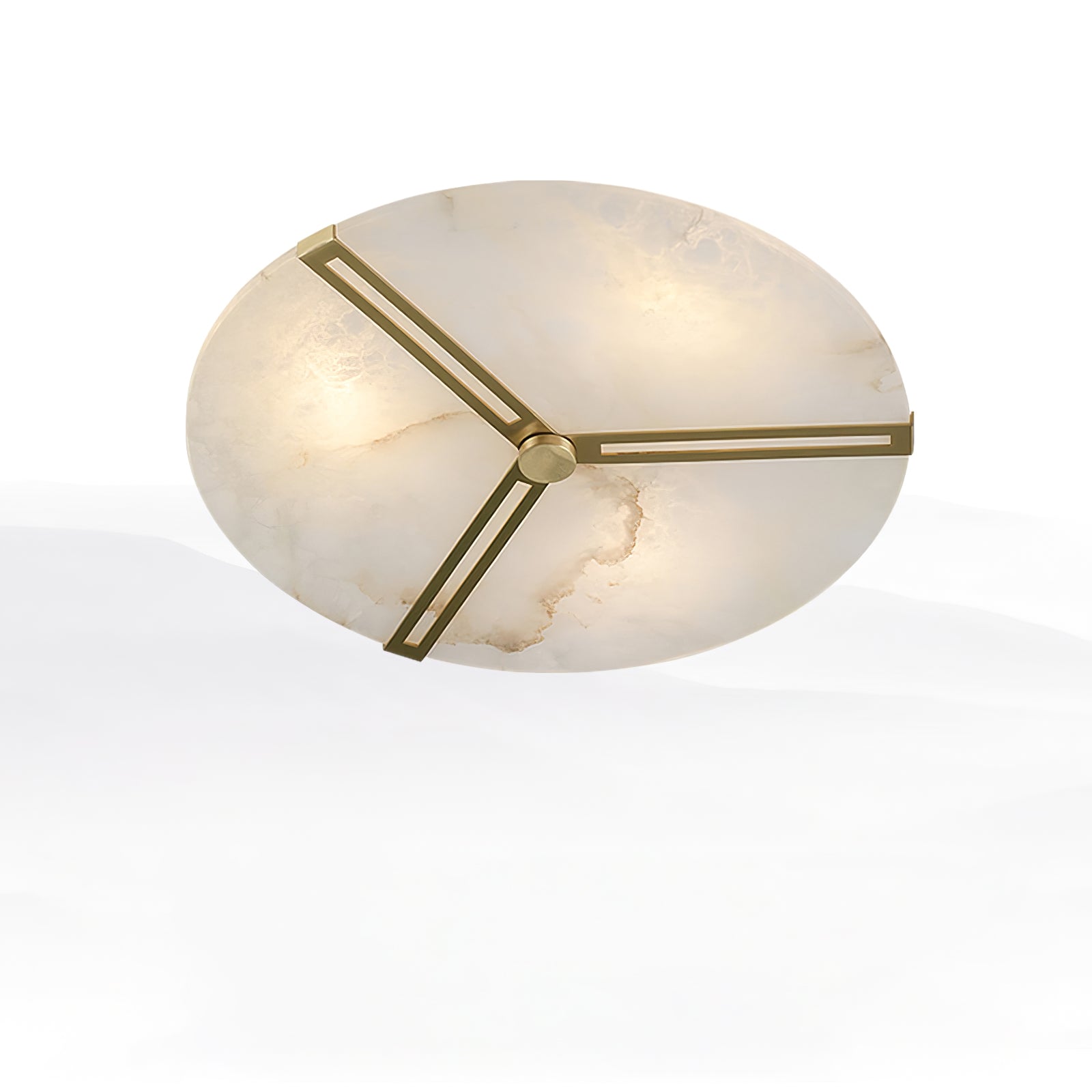 Aveline Alabaster Flush Mount Ceiling Light-Neutral Decor