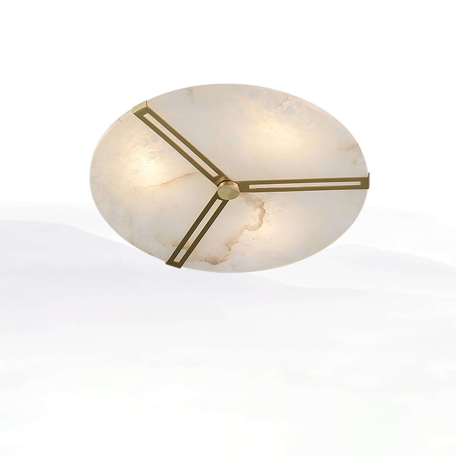 Aveline Alabaster Flush Mount Ceiling Light-Neutral Decor